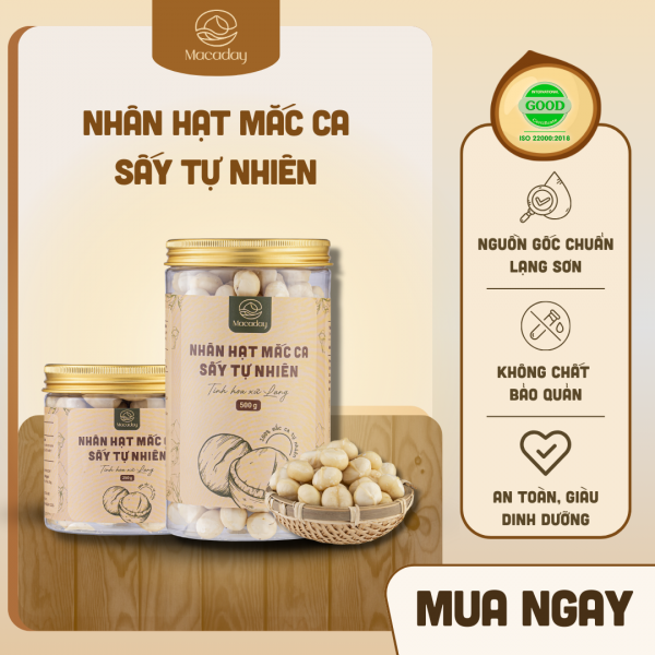 [NGUYÊN HẠT] Nhân hạt Mắc ca sấy tự nhiên